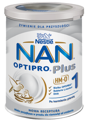 NAN OPTIPRO Plus 1 HM-O Mleko początkowe w proszku dla niemowląt od urodzenia