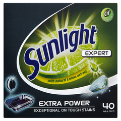 Sunlight All in 1 Expert Extra Power Tabletki do zmywarki (40 sztuk)