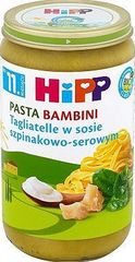 Hipp BIO Pasta Bambini Tagliatelle w sosie szpinakowo-serowym po 11. miesiącu