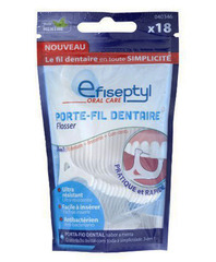 Efiseptyl Porte-Fil Dentaire Kieszonkowe Nici Do Zębów O Miętowym Smaku 3w1