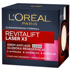 L'Oréal Paris Revitalift Laser X3 Krem przeciwzmarszczkowy Anti-Age głęboka regeneracja dzień