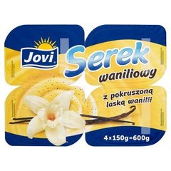 Jovi Serek waniliowy z pokruszoną laską wanilii 600 g (4 sztuki)