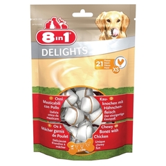 8in1 Delights Bones XS przysmak dla psów torebka