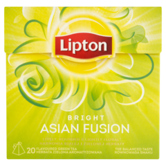Lipton Bright Asian Fusion Herbata zielona aromatyzowana 32 g (20 torebek)