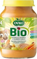 Ovko Ovko Ekologiczny obiadek marchewka z ziemniakami i wołowiną BIO