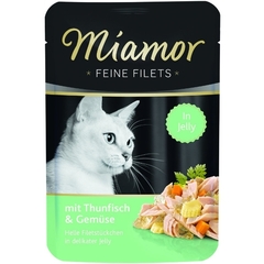 Miamor Feine Filets tuńczyk i warzywa w galaretce saszetka dla kota