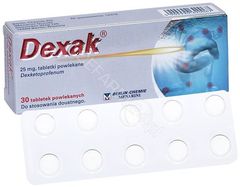 Berlin-Chemi Dexak 25 mg tabletki powlekanych