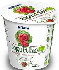 Bakoma Jogurt Bio z truskawkami