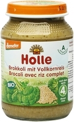 Holle Baby Food Danie dla niemowląt brokuły+ryż brązowy