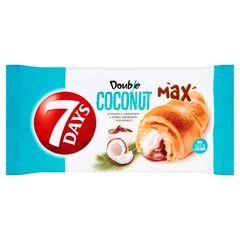 7 Days Doub!e Max Croissant z nadzieniem o smaku kakaowym i kokosowym