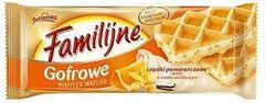 Familijne Gofrowe wafle cząstki pomarańczowe i krem o smaku waniliowym