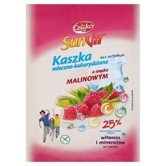 Celiko SunVit Kaszka mleczno-kukurydziana o smaku malinowym