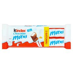 Kinder Chocolate Maxi Batonik z mlecznej czekolady z nadzieniem mlecznym 42 g (2 batoniki)