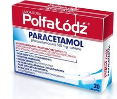 Polfa Łódź Paracetamol 500 mg x 20 tabl