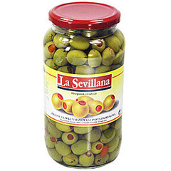 La Sevillana Hiszpańskie oliwki nadziewane pastą paprykową