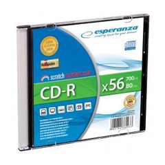 ESPERANZA CD-R 700 MB 80 min 52x Slim Silver