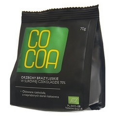 Cocoa Orzechy brazylijskie w surowej czekoladzie BIO