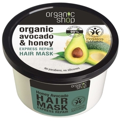Organic Shop Maska do włosów ekspresowo regenerująca Miodowe Awokado Eco