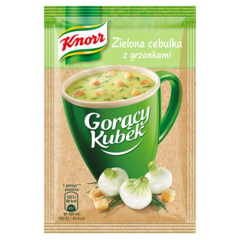 Knorr Gorący Kubek Smak zielona cebulka z grzankami