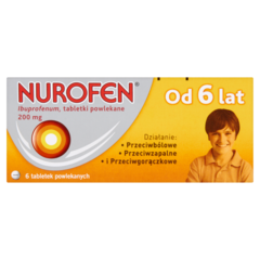 Nurofen Od 6 lat 200 mg Tabletki powlekane 6 tabletek