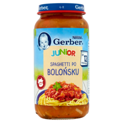 Gerber Junior Spaghetti po bolońsku po 12 miesiącu