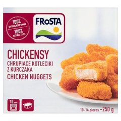 Frosta Chickensy Chrupiące kotleciki z kurczaka + sos 25 ml