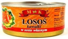 Mk Łosoś kawałki w sosie własnym