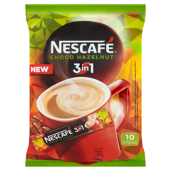 Nescafé 3in1 Choco Hazelnut Rozpuszczalny napój kawowy 160 g (10 saszetek)