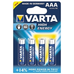 Varta VARTA 4szt High Energy R3 Baterie alkaliczne (AAA)