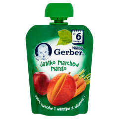 Gerber Deserek Jabłko marchew mango po 6 miesiącu