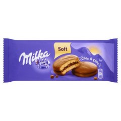 Milka Choc&Choc Ciastka biszkoptowe przekładane nadzieniem kakaowym i kawałkami czekolady