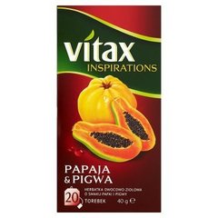 Vitax Inspirations Papaja & Pigwa Herbatka owocowo-ziołowa 40 g (20 torebek)