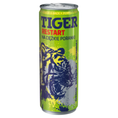 Tiger Restart Gazowany napój energetyzujący o smaku cytrynowym