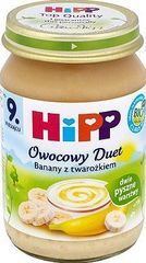 Hipp BIO Owocowy Duet Banany z twarożkiem po 6. miesiącu