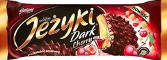 Jeżyki Dark Cherry Herbatniki w czekoladzie deserowej