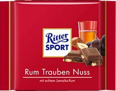 Ritter Sport Czekolada  bakaliowa z rumem