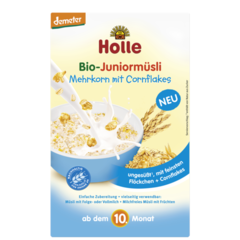 Holle Kaszka junior muesli wieloziarnista bio z corn flakes 