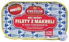 King Oscar  Filety z makreli bez skóry w sosie pomidorowym
