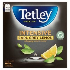 Tetley Intensive Earl Grey & Lemon Herbata czarna aromatyzowana 200 g (100 torebek)