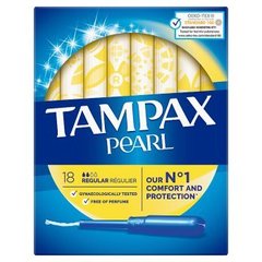 Tampax Pearl Regular Tampony z aplikatorem, 18 sztuk
