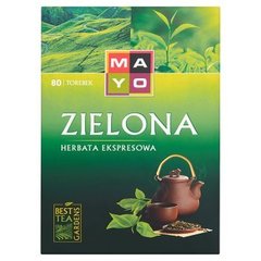 Mayo Zielona Herbata ekspresowa 136 g (80 torebek)