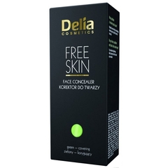 Delia Free Skin Zielony korektor do twarzy na naczynka