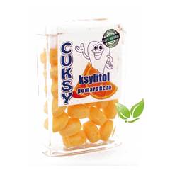 Simpatiko Cuksy pomarańczowe - Cukierki z ksylitolem 