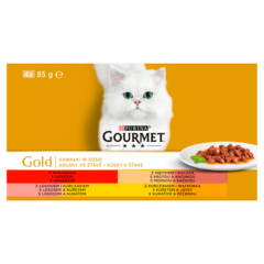 Gourmet Gold Karma dla kotów kolekcja kawałków w sosie 340 g (4 x 85 g)