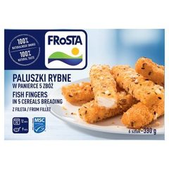 Frosta Paluszki rybne w panierce 5 zbóż z fileta (6 sztuk)