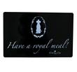 Have a royal meal- czarna podkładka pod miski dla psa