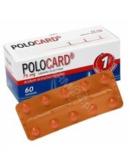 Polpharma Polocard 75 mg dojelitowych tabletek powlekanych