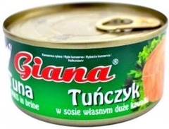 Giana Giana Tuńczyk W Sosie Własnym Duże Kawałki