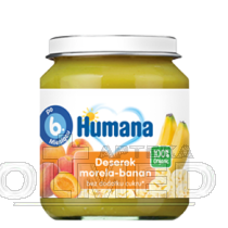 Humana 100% Organic Deserek morela-banan po 6. miesiącu