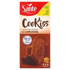 Sante Cookies Śniadanie Ciasteczka zbożowe z czekoladą (6 x 4 sztuki)